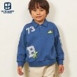 ケーピー(KP)のKPBOY(ケーピーボーイ)衿付きワッペンプリントトレーナー(100～150) ブルー(091)