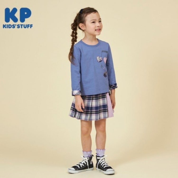 ケーピー(KP)のKP チェックプリーツリボン付きスカパン(90～160) その他