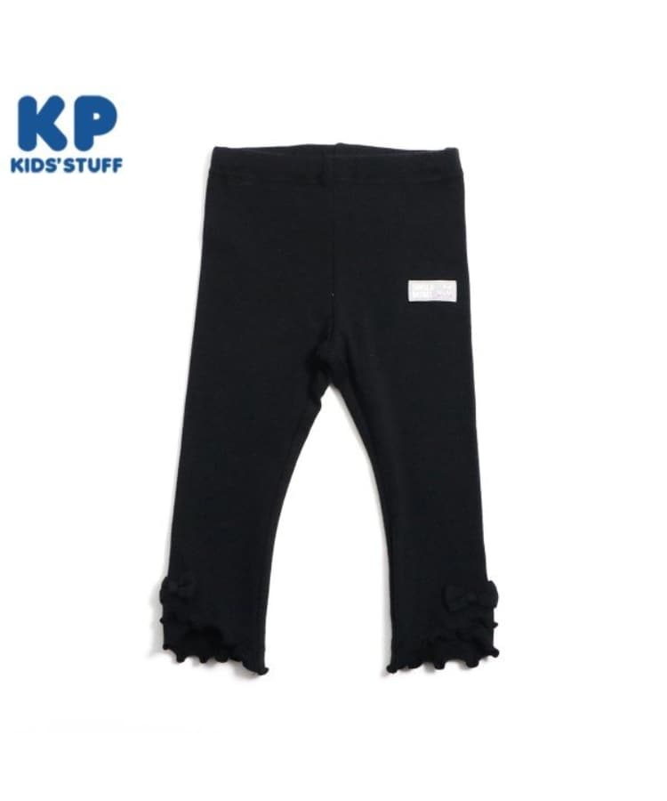 ケーピー(KP)のKP 裾リボンスパッツ(80～90) ブラック(219)