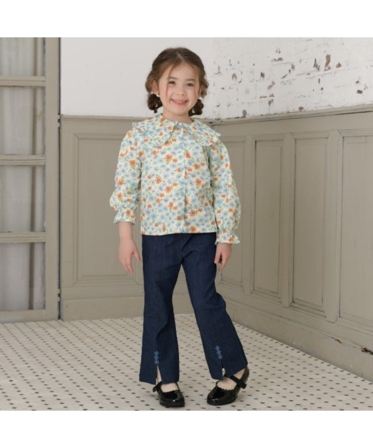 ケーピー(KP)のKP ストレッチデニムフレアパンツ(110～160)4