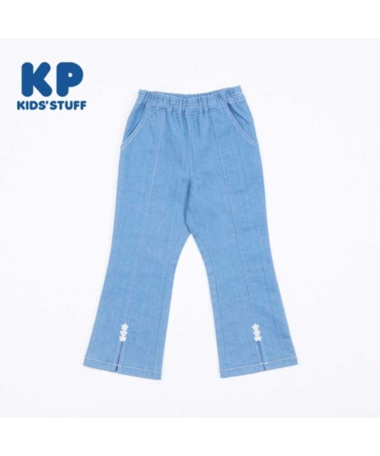 ケーピー(KP)のKP ストレッチデニムフレアパンツ(110～160) ブルー(091)