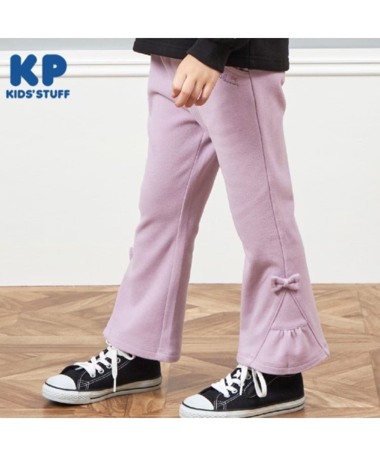 ケーピー(KP)のKP 裾フリルストレッチパンツ(110～150) パープル(081)