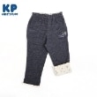ケーピー(KP)のKP 裾折り返しデニム風ニットツイルパンツ(80～90) ネイビー(094)