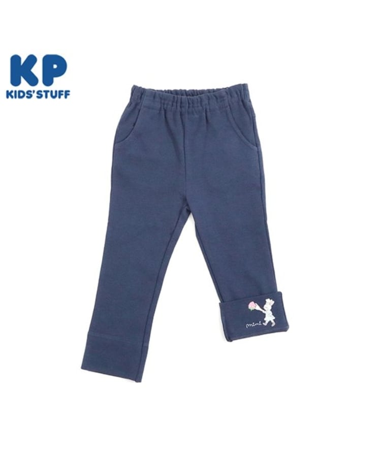 KP 裾折り返しうさぎ刺しゅうパンツ(80~90)(その他) | KP KP 裾折り返しうさぎ刺しゅうパンツ(80~90)(その他) | KP