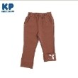 ケーピー(KP)のKP 裾折り返しうさぎ刺しゅうパンツ(80～90) ブラウン(043)