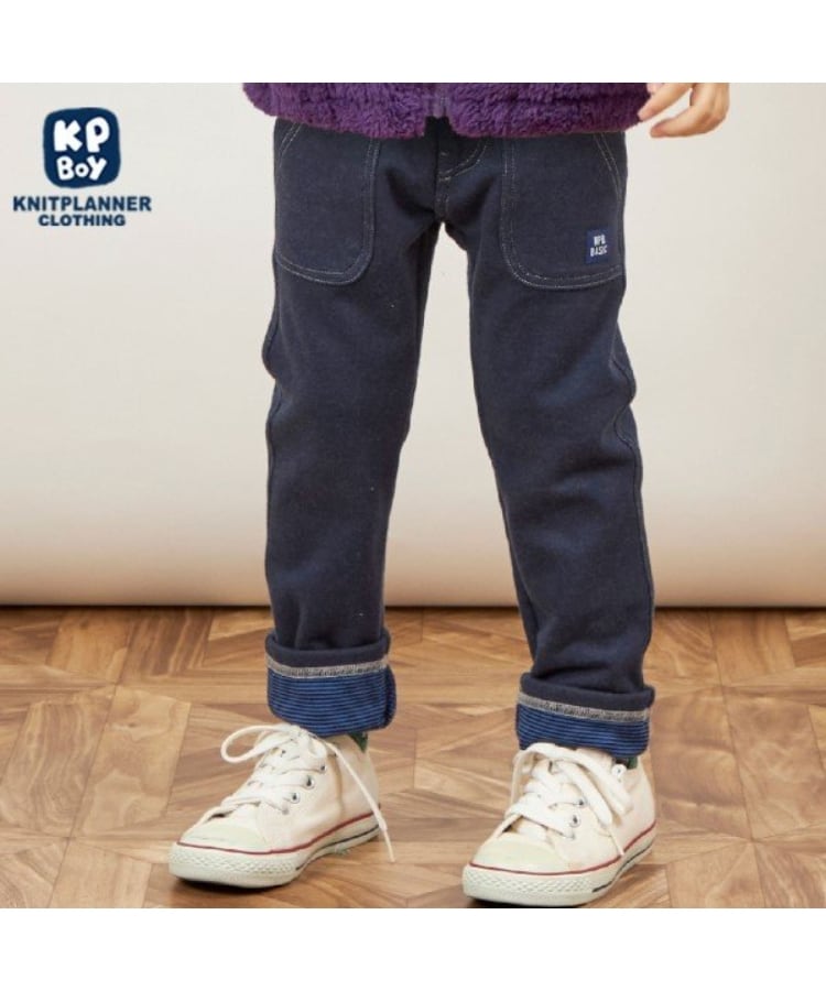 ケーピー(KP)のKPBOY ストレッチ裏毛パンツ(100～160) ネイビー(094)