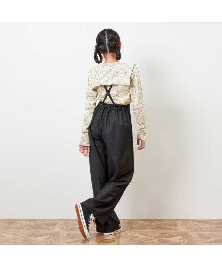 troislapins サスペンダー付きワイドパンツ(140~160)(その他 troislapins サスペンダー付きワイドパンツ(140~160)(その他