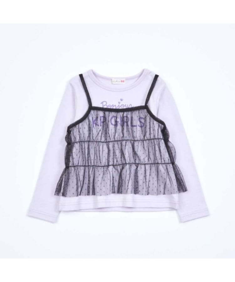 ケーピー(KP)のKP チュールビスチェ＆ロゴTシャツセット(100～150)2