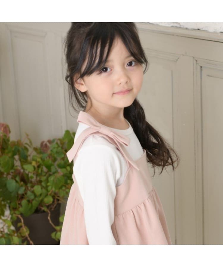 ケーピー(KP)のKP 肩リボンビスチェ&長袖Tシャツセット(110～150)7