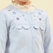 ケーピー(KP)のKP ミニ裏毛花刺しゅうカーディガン(100～160)3