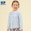 ケーピー(KP)のKP ミニ裏毛花刺しゅうカーディガン(100～160) サックスブルー(090)