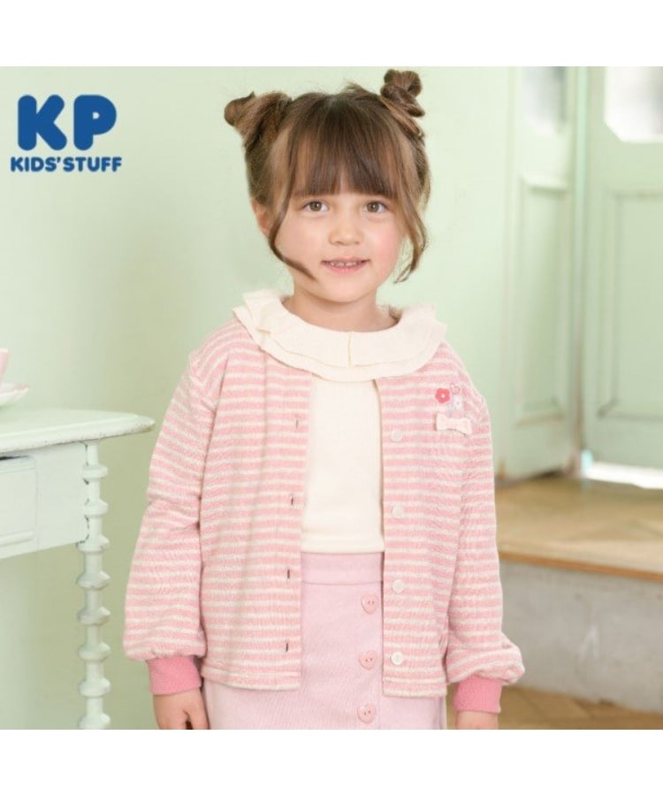 KP ラメボーダー裏毛カーディガン(90~150)(その他) | KP KP ラメボーダー裏毛カーディガン(90~150)(その他) | KP