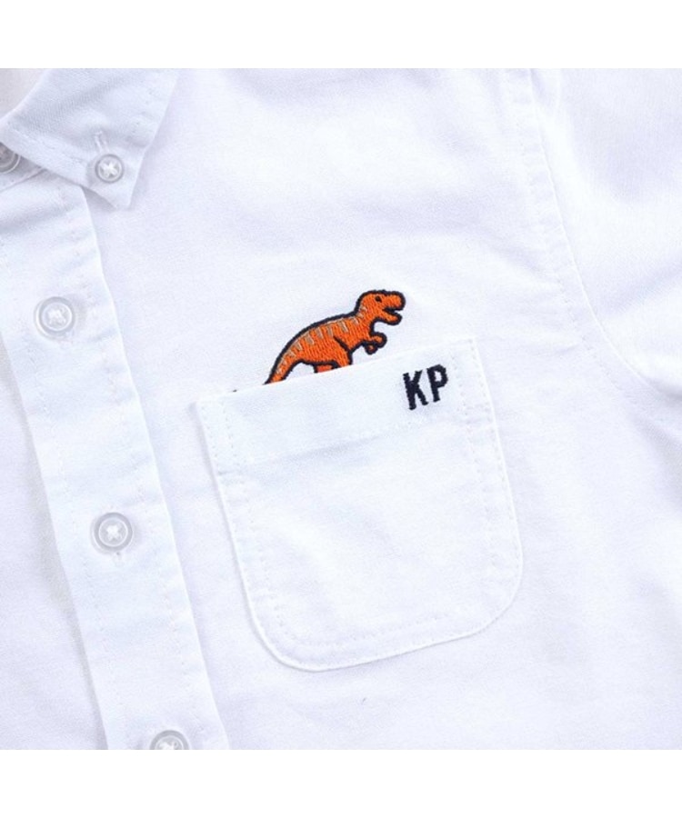 ケーピー(KP)のKPBOY オックス無地ボタンダウン長袖シャツ(90～140)3