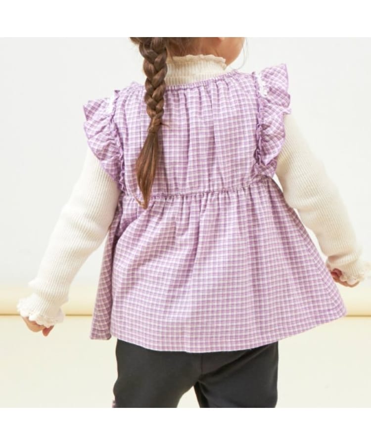 ケーピー(KP)のKP うさぎチェック半袖ワンピブルマセット(80～100)11
