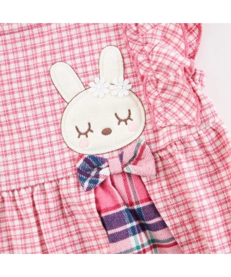 ケーピー(KP)のKP うさぎチェック半袖ワンピブルマセット(80～100)16