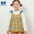ケーピー(KP)のKP チェック肩リボン付ドッキングチュニック(80～150) ベージュ(152)