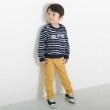 ケーピー(KP)のKPBOY ミニ裏毛電車モチーフのボーダートレーナー(80～110)1