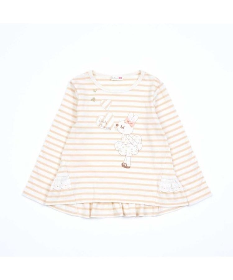 ケーピー(KP)のKP うさぎアップリケ長袖Tシャツ(80～140)1