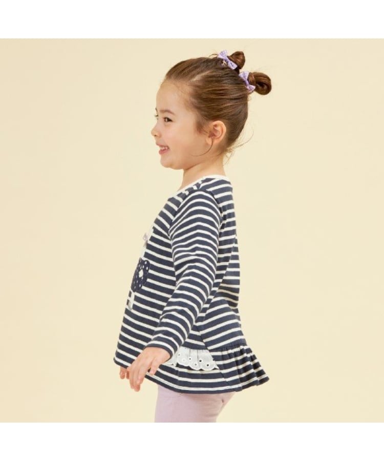 ケーピー(KP)のKP うさぎアップリケ長袖Tシャツ(80～140)8