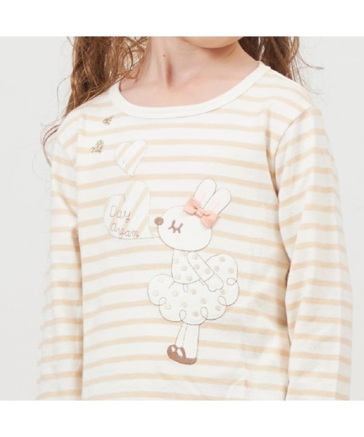 ケーピー(KP)のKP うさぎアップリケ長袖Tシャツ(80～140)14