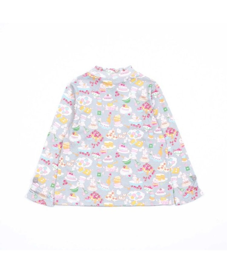 ケーピー(KP)のKP パティシエうさぎ総柄長袖Tシャツ(80～140)1