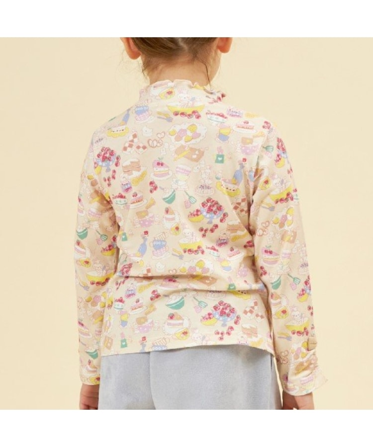 ケーピー(KP)のKP パティシエうさぎ総柄長袖Tシャツ(80～140)11