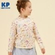 ケーピー(KP)のKP パティシエうさぎ総柄長袖Tシャツ(80～140) アイボリー(104)