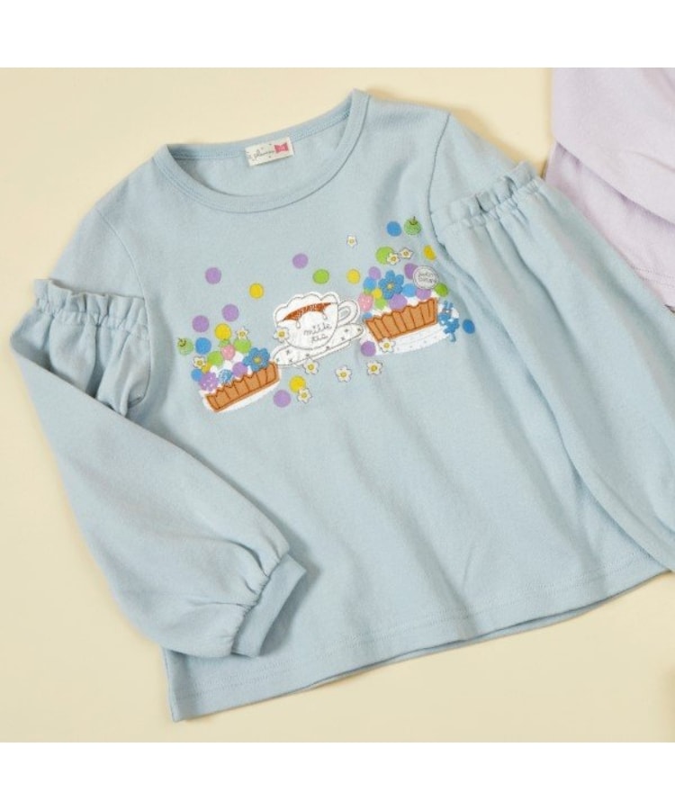 ケーピー(KP)のKP タルトアップリケ長袖Tシャツ(90～140)1