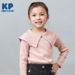 ケーピー(KP)のKP ラメ刺しゅうビッグカラー長袖Tシャツ(90～160) ピンク(071)