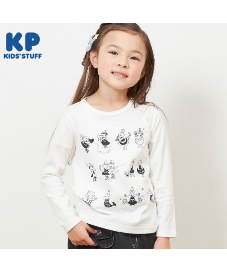 ケーピー(KP)のKP 12星座プリント長袖Tシャツ(80～150) オフホワイト(003)