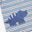ケーピー(KP)のKPBOY 恐竜のマルチボーダー長袖Ｔシャツ(80～120)4