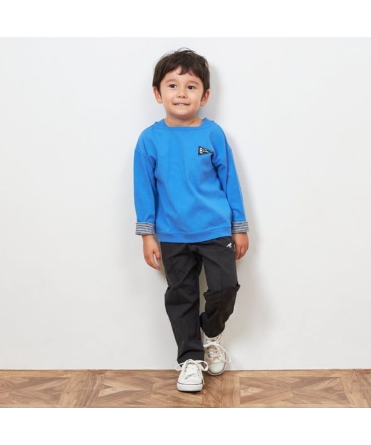 ケーピー(KP)のKPBOY ボートネック袖折り返し長袖Tシャツ(100～160)16