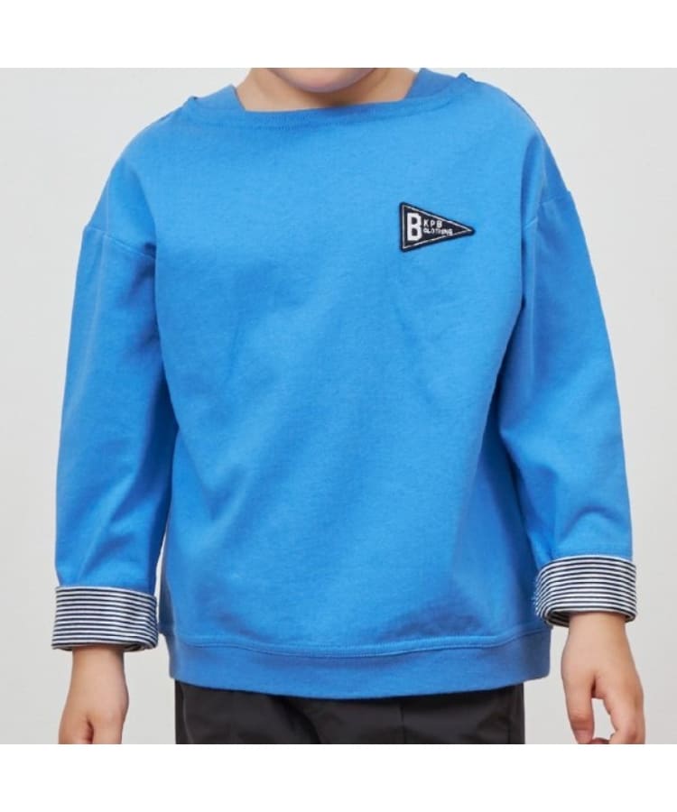 ケーピー(KP)のKPBOY ボートネック袖折り返し長袖Tシャツ(100～160)17
