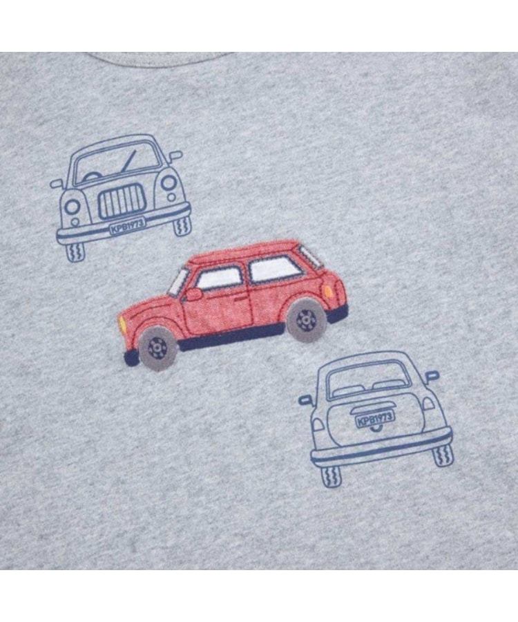 ケーピー(KP)のKPBOY 車モチーフの袖ボーダー長袖Ｔシャツ(80～140)3