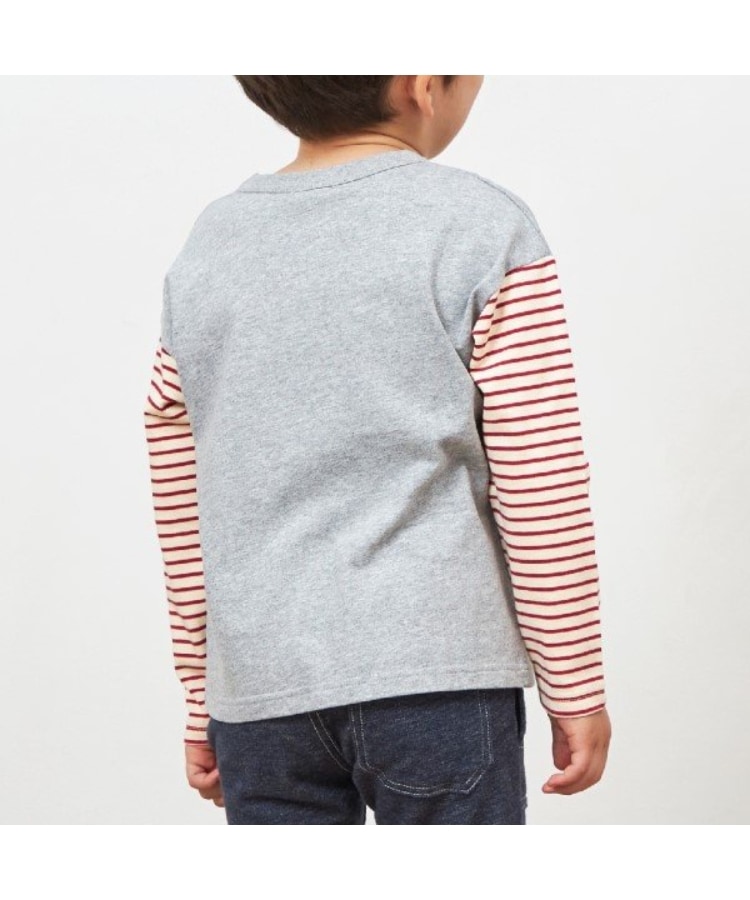 ケーピー(KP)のKPBOY 車モチーフの袖ボーダー長袖Ｔシャツ(80～140)11