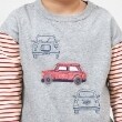 ケーピー(KP)のKPBOY 車モチーフの袖ボーダー長袖Ｔシャツ(80～140)12