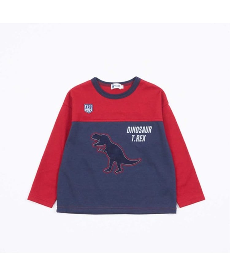 ケーピー(KP)のKPBOY 日本製/恐竜モチーフ長袖Ｔシャツ(80～140)1