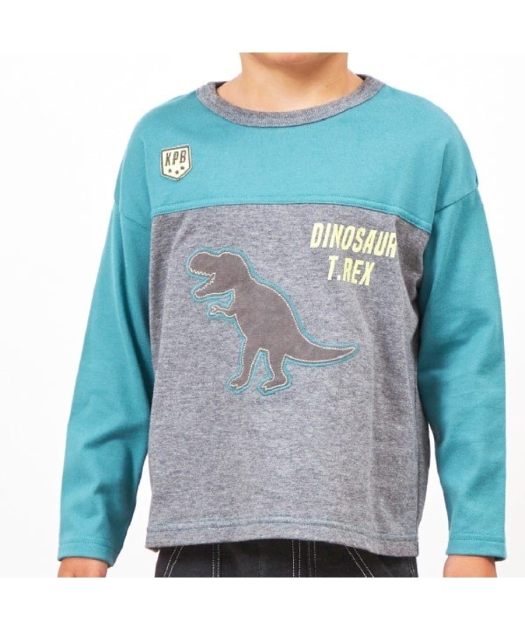 ケーピー(KP)のKPBOY 日本製/恐竜モチーフ長袖Ｔシャツ(80～140)3