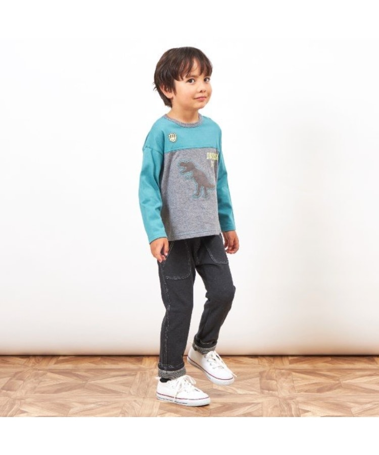 ケーピー(KP)のKPBOY 日本製/恐竜モチーフ長袖Ｔシャツ(80～140)12