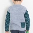 ケーピー(KP)のKPBOY クマモチーフの接結ボーダー天竺長袖Ｔシャツ(80～110)5