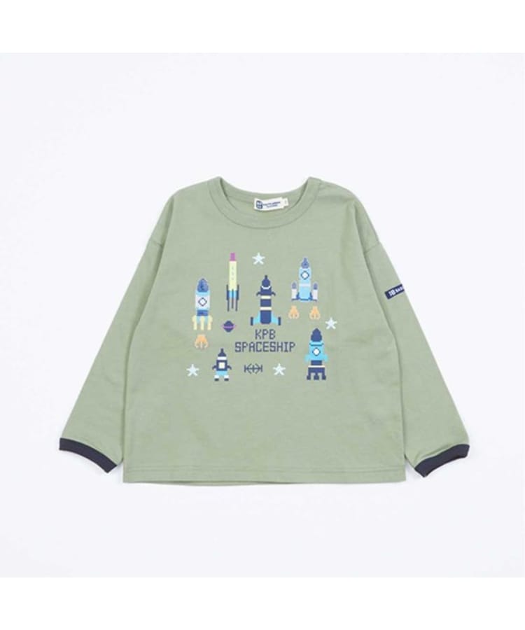 ケーピー(KP)のKPBOY シリコンブロックプリント長袖Ｔシャツ(80～150)1