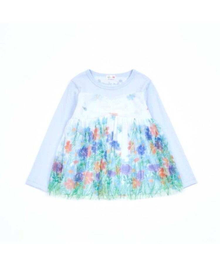 ケーピー(KP)のKP 花柄チュールレイヤードチュニック(80～150)2