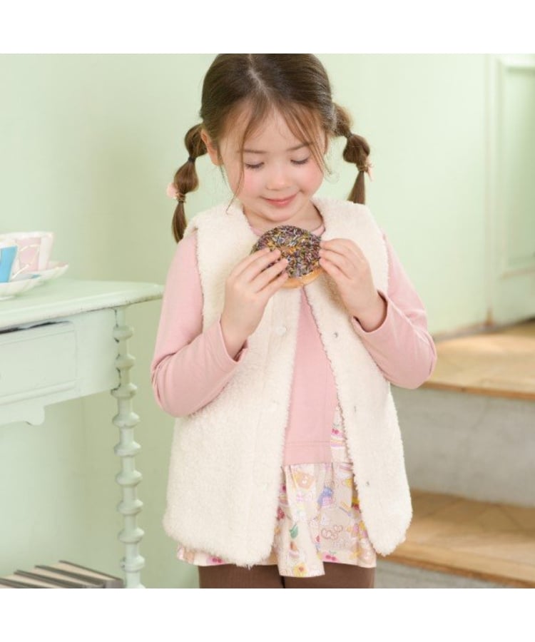ケーピー(KP)のKP キルト&ボア リバーシブルベスト(90～150)14