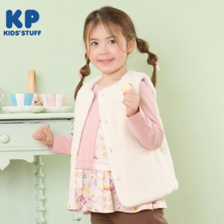 ケーピー(KP)のKP キルト&ボア リバーシブルベスト(90～150) その他