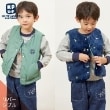 ケーピー(KP)のKPBOY 恐竜リバーシブル裏ボア中綿ベスト(80～130) カーキ(027)