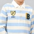 ケーピー(KP)のKPBOY ワッペン付き太ボーダー長袖ラガーシャツ(90～140)4