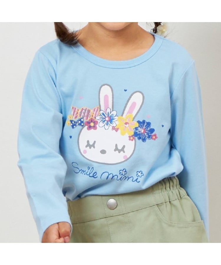 ケーピー(KP)のKP 花冠うさぎプリント長袖Tシャツ(100～160)8