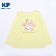 ケーピー(KP)のKP 花冠うさぎプリント長袖Tシャツ(100～160) イエロー(031)