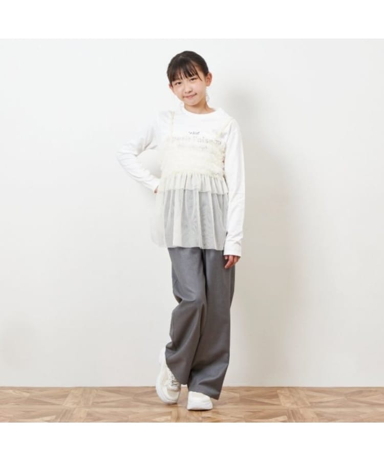 ケーピー(KP)のtroislapins チュールキャミ＆長袖Tシャツセット(140～160)18