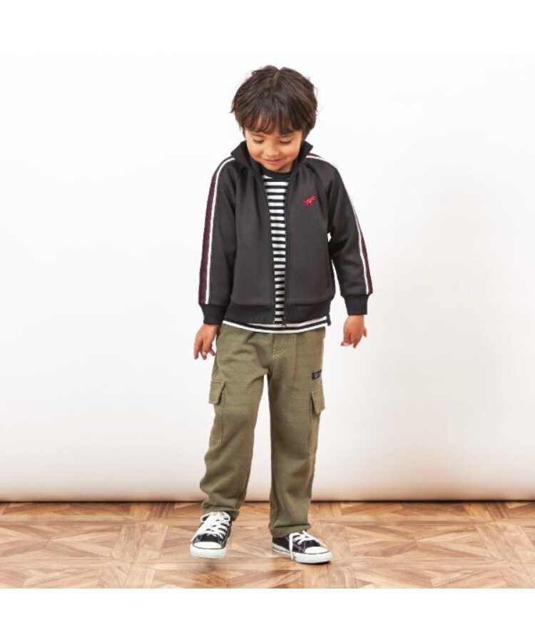 ケーピー(KP)のKPBOY 恐竜刺しゅう袖ライン付きブルゾン(110～150)6